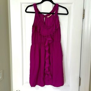 Rebecca Taylor Ruffle Braided Dress